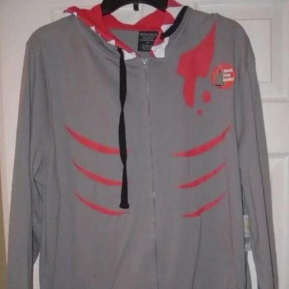 Shark Zip Up Costume Hoodie - Medium - Picture 5 of 6